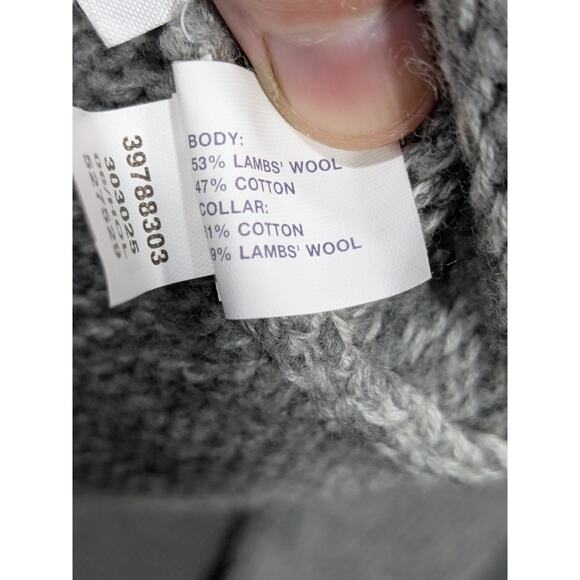 Vtg GAP Sweater Womens Medium Lambs Wool Cotton Turtleneck Fitted Casual Y2K - Picture 4 of 10